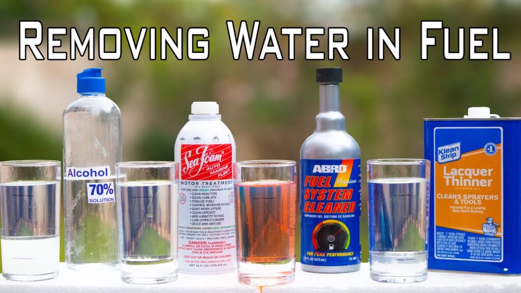 How to Remove Water from Fuel Tank